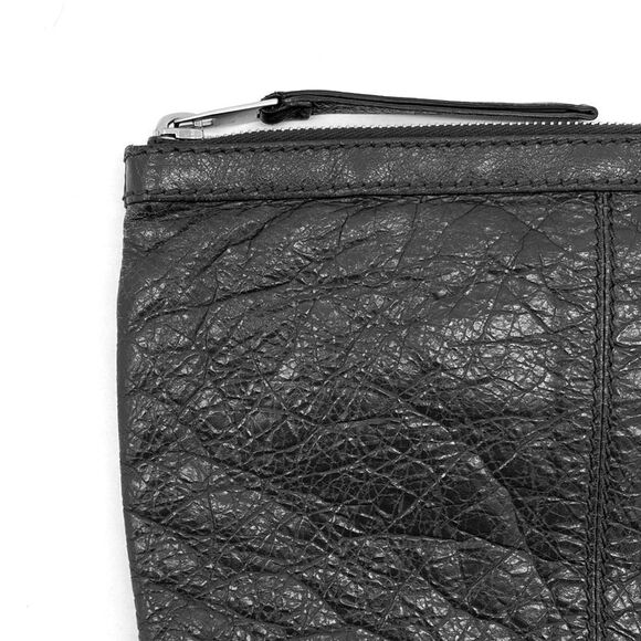 Motor City Classic Clip Leather Clutch Pouch Small Black - Picture 6 of 10